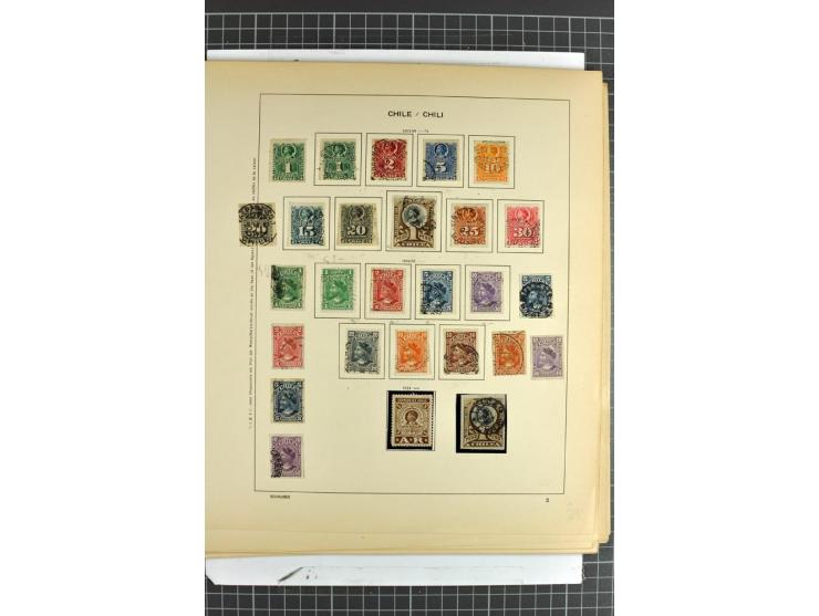 SÜDAMERIKA: 1859/1982, vorwiegend gestempelte Sammlung mit Chile, Venezuela, Bolivien mit Mi.-Nr. 4 gestempelt,  außerdem Kol