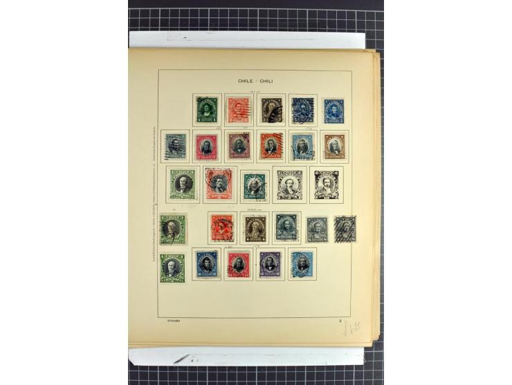SÜDAMERIKA: 1859/1982, vorwiegend gestempelte Sammlung mit Chile, Venezuela, Bolivien mit Mi.-Nr. 4 gestempelt,  außerdem Kol