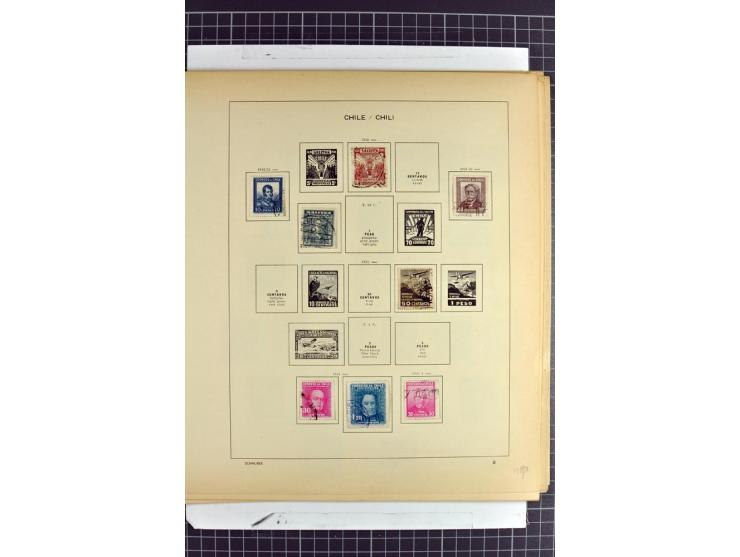 SÜDAMERIKA: 1859/1982, vorwiegend gestempelte Sammlung mit Chile, Venezuela, Bolivien mit Mi.-Nr. 4 gestempelt,  außerdem Kol