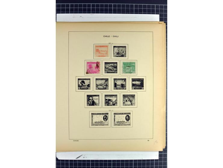 SÜDAMERIKA: 1859/1982, vorwiegend gestempelte Sammlung mit Chile, Venezuela, Bolivien mit Mi.-Nr. 4 gestempelt,  außerdem Kol