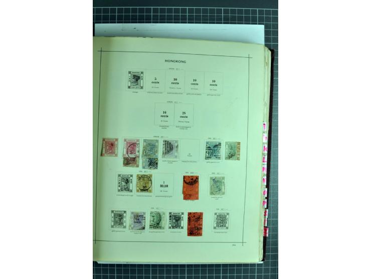 1854/1935 (ca.), ungebrauchte und gestempelte Sammlung (ohne Japan) mit besseren Ausgaben im alten Schaubek-Album, dazu Austr
