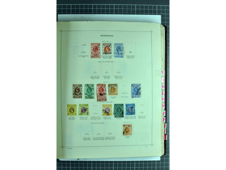 1854/1935 (ca.), ungebrauchte und gestempelte Sammlung (ohne Japan) mit besseren Ausgaben im alten Schaubek-Album, dazu Austr