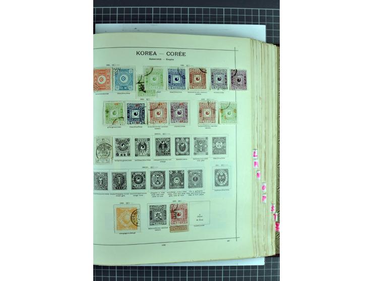1854/1935 (ca.), ungebrauchte und gestempelte Sammlung (ohne Japan) mit besseren Ausgaben im alten Schaubek-Album, dazu Austr
