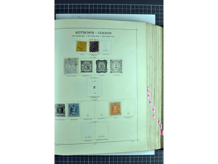 1854/1935 (ca.), ungebrauchte und gestempelte Sammlung (ohne Japan) mit besseren Ausgaben im alten Schaubek-Album, dazu Austr