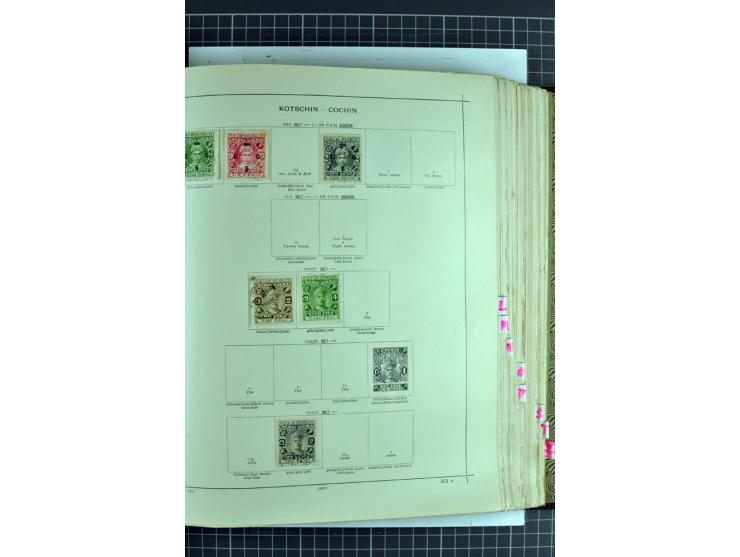 1854/1935 (ca.), ungebrauchte und gestempelte Sammlung (ohne Japan) mit besseren Ausgaben im alten Schaubek-Album, dazu Austr
