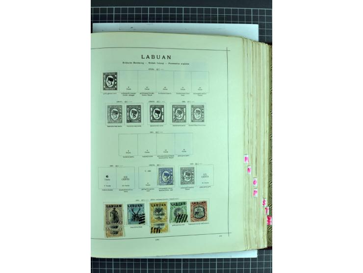 1854/1935 (ca.), ungebrauchte und gestempelte Sammlung (ohne Japan) mit besseren Ausgaben im alten Schaubek-Album, dazu Austr