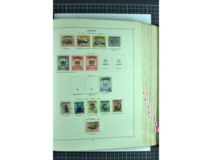 1854/1935 (ca.), ungebrauchte und gestempelte Sammlung (ohne Japan) mit besseren Ausgaben im alten Schaubek-Album, dazu Austr