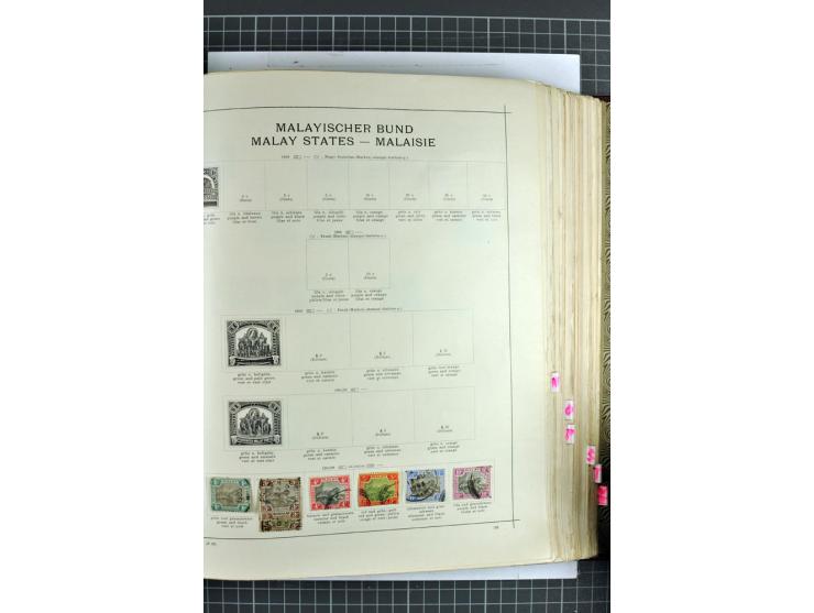 1854/1935 (ca.), ungebrauchte und gestempelte Sammlung (ohne Japan) mit besseren Ausgaben im alten Schaubek-Album, dazu Austr