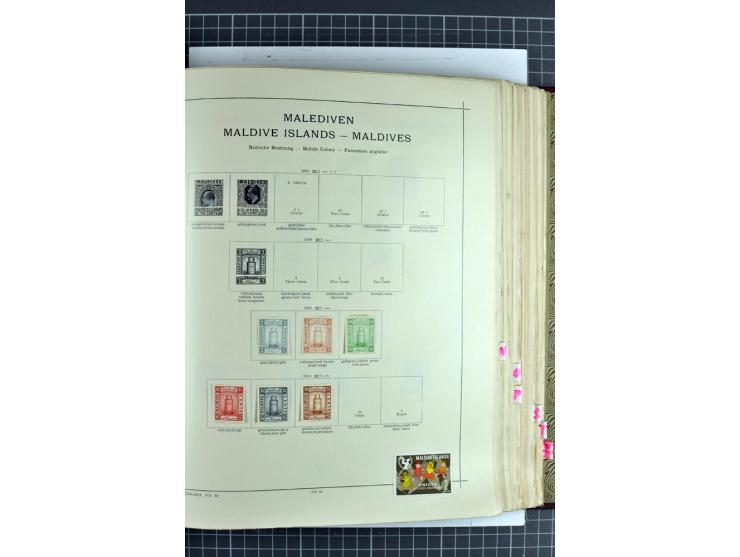 1854/1935 (ca.), ungebrauchte und gestempelte Sammlung (ohne Japan) mit besseren Ausgaben im alten Schaubek-Album, dazu Austr