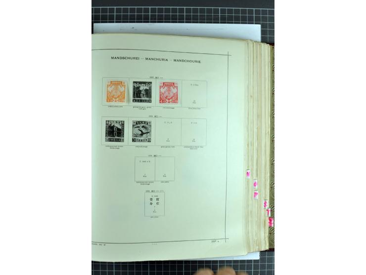1854/1935 (ca.), ungebrauchte und gestempelte Sammlung (ohne Japan) mit besseren Ausgaben im alten Schaubek-Album, dazu Austr