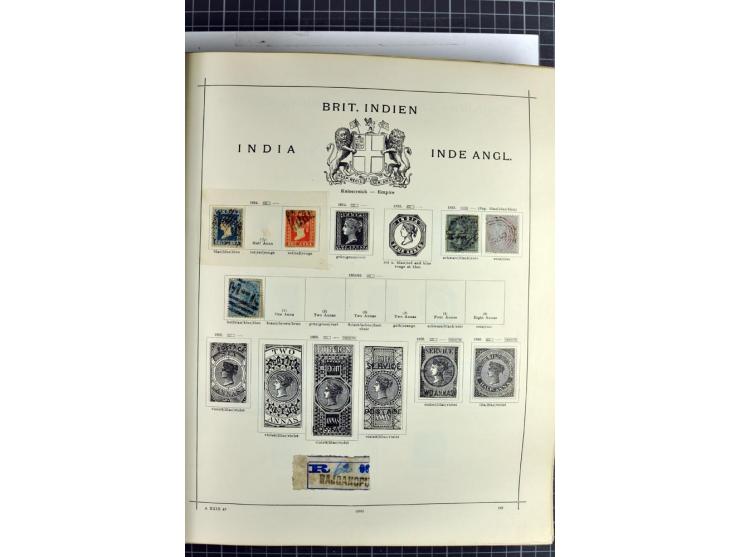1854/1935 (ca.), ungebrauchte und gestempelte Sammlung (ohne Japan) mit besseren Ausgaben im alten Schaubek-Album, dazu Austr