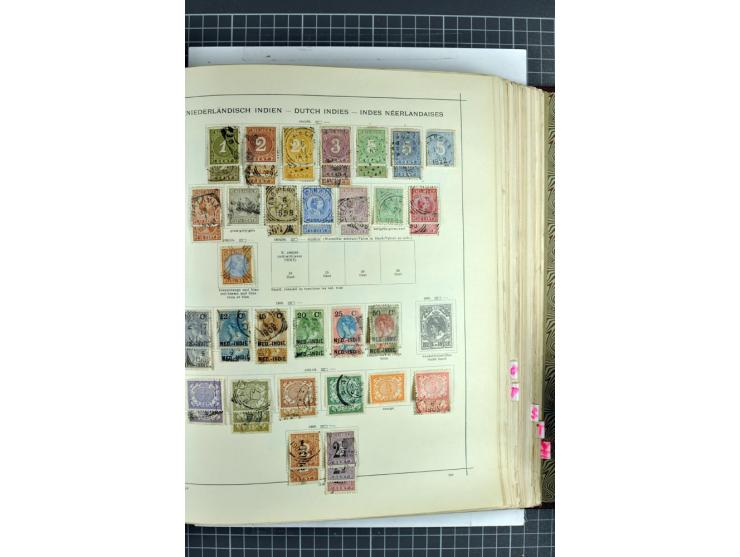 1854/1935 (ca.), ungebrauchte und gestempelte Sammlung (ohne Japan) mit besseren Ausgaben im alten Schaubek-Album, dazu Austr