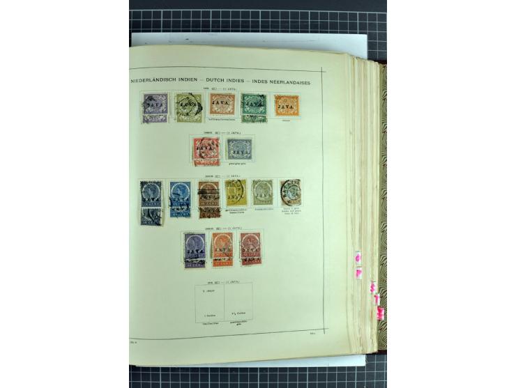 1854/1935 (ca.), ungebrauchte und gestempelte Sammlung (ohne Japan) mit besseren Ausgaben im alten Schaubek-Album, dazu Austr