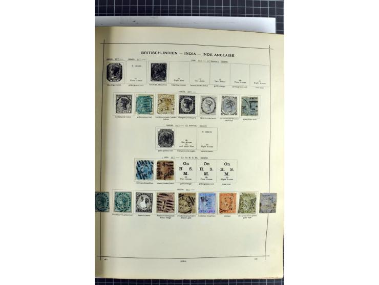 1854/1935 (ca.), ungebrauchte und gestempelte Sammlung (ohne Japan) mit besseren Ausgaben im alten Schaubek-Album, dazu Austr