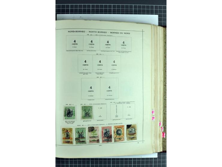 1854/1935 (ca.), ungebrauchte und gestempelte Sammlung (ohne Japan) mit besseren Ausgaben im alten Schaubek-Album, dazu Austr