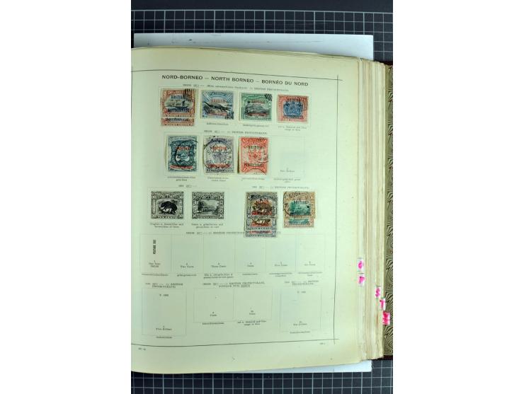 1854/1935 (ca.), ungebrauchte und gestempelte Sammlung (ohne Japan) mit besseren Ausgaben im alten Schaubek-Album, dazu Austr