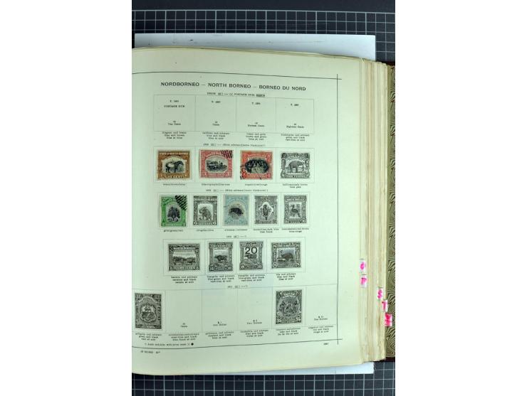 1854/1935 (ca.), ungebrauchte und gestempelte Sammlung (ohne Japan) mit besseren Ausgaben im alten Schaubek-Album, dazu Austr