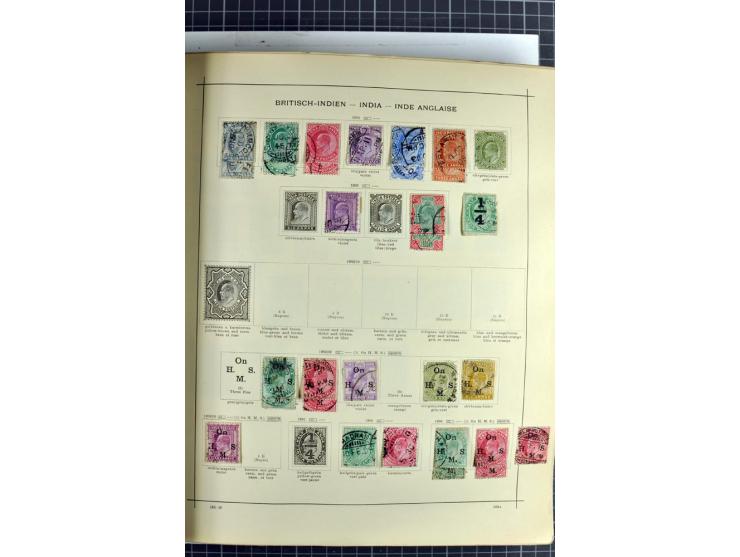 1854/1935 (ca.), ungebrauchte und gestempelte Sammlung (ohne Japan) mit besseren Ausgaben im alten Schaubek-Album, dazu Austr
