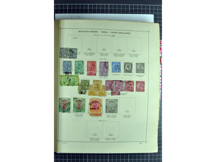 1854/1935 (ca.), ungebrauchte und gestempelte Sammlung (ohne Japan) mit besseren Ausgaben im alten Schaubek-Album, dazu Austr