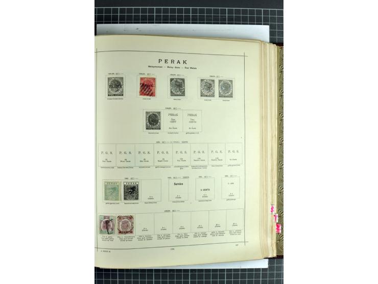 1854/1935 (ca.), ungebrauchte und gestempelte Sammlung (ohne Japan) mit besseren Ausgaben im alten Schaubek-Album, dazu Austr
