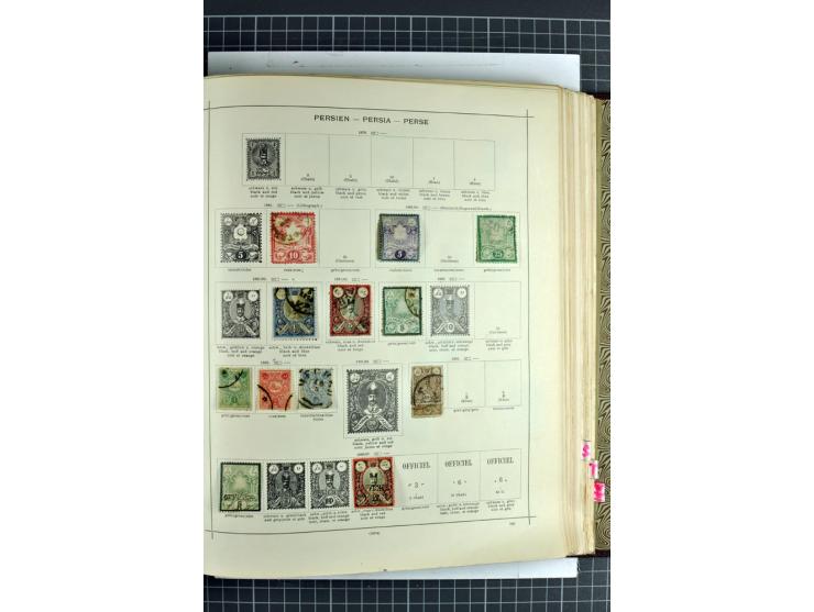 1854/1935 (ca.), ungebrauchte und gestempelte Sammlung (ohne Japan) mit besseren Ausgaben im alten Schaubek-Album, dazu Austr