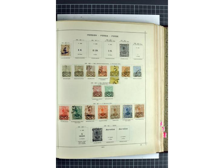 1854/1935 (ca.), ungebrauchte und gestempelte Sammlung (ohne Japan) mit besseren Ausgaben im alten Schaubek-Album, dazu Austr