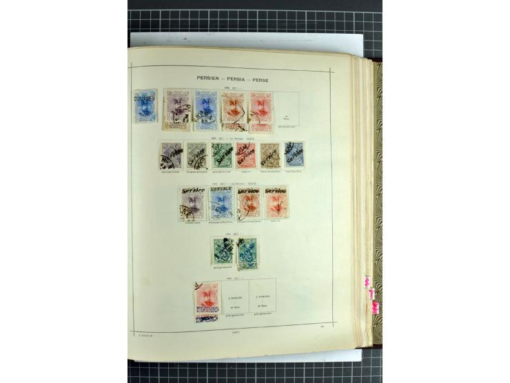 1854/1935 (ca.), ungebrauchte und gestempelte Sammlung (ohne Japan) mit besseren Ausgaben im alten Schaubek-Album, dazu Austr