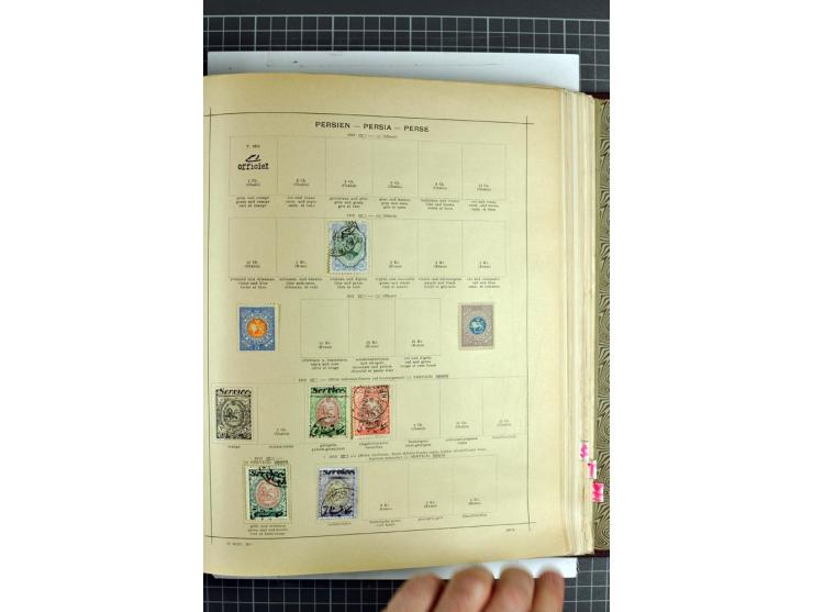 1854/1935 (ca.), ungebrauchte und gestempelte Sammlung (ohne Japan) mit besseren Ausgaben im alten Schaubek-Album, dazu Austr