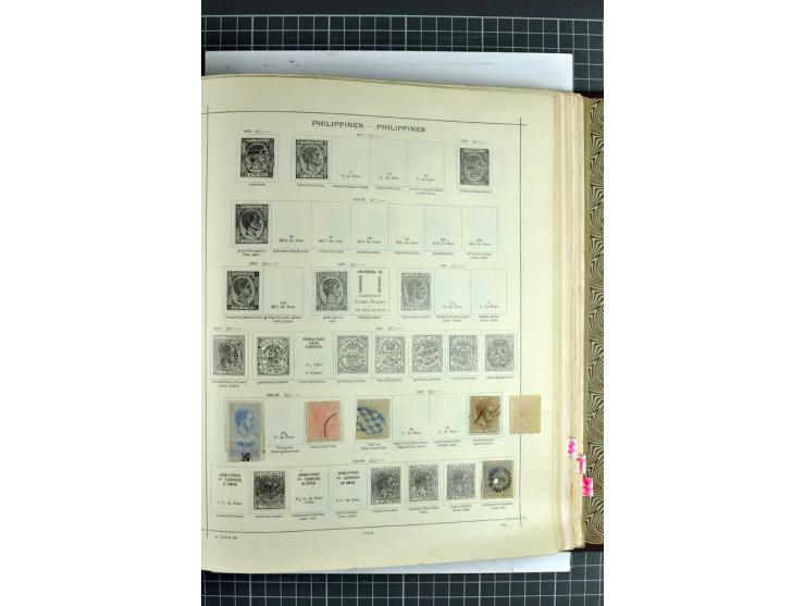 1854/1935 (ca.), ungebrauchte und gestempelte Sammlung (ohne Japan) mit besseren Ausgaben im alten Schaubek-Album, dazu Austr