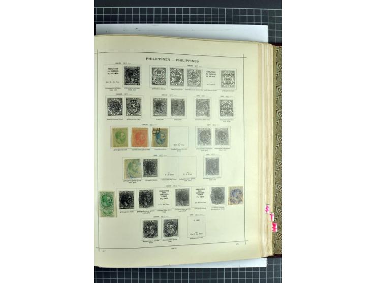 1854/1935 (ca.), ungebrauchte und gestempelte Sammlung (ohne Japan) mit besseren Ausgaben im alten Schaubek-Album, dazu Austr