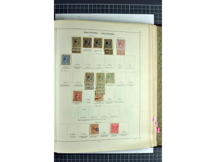 1854/1935 (ca.), ungebrauchte und gestempelte Sammlung (ohne Japan) mit besseren Ausgaben im alten Schaubek-Album, dazu Austr