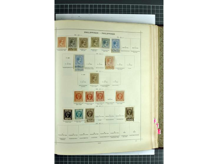 1854/1935 (ca.), ungebrauchte und gestempelte Sammlung (ohne Japan) mit besseren Ausgaben im alten Schaubek-Album, dazu Austr