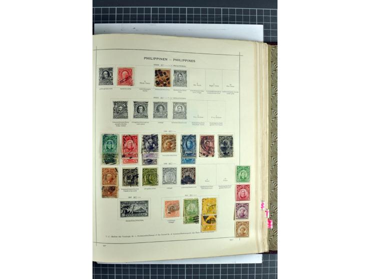 1854/1935 (ca.), ungebrauchte und gestempelte Sammlung (ohne Japan) mit besseren Ausgaben im alten Schaubek-Album, dazu Austr