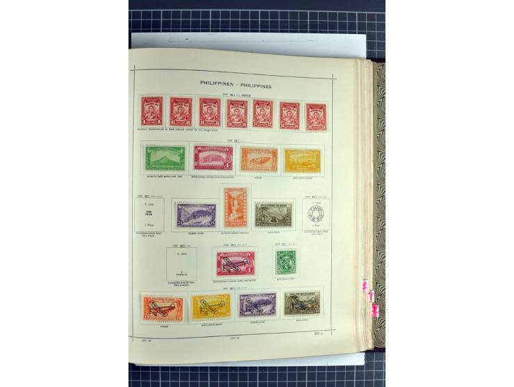 1854/1935 (ca.), ungebrauchte und gestempelte Sammlung (ohne Japan) mit besseren Ausgaben im alten Schaubek-Album, dazu Austr