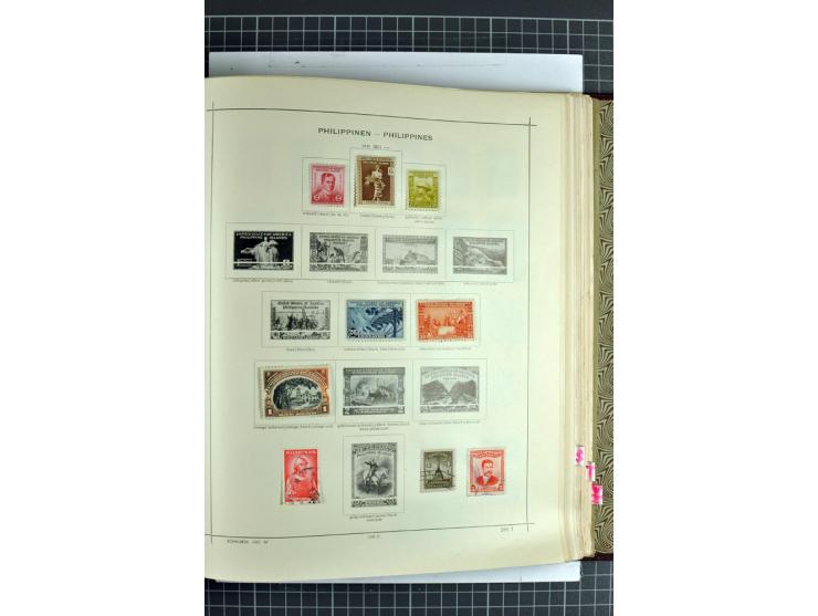 1854/1935 (ca.), ungebrauchte und gestempelte Sammlung (ohne Japan) mit besseren Ausgaben im alten Schaubek-Album, dazu Austr