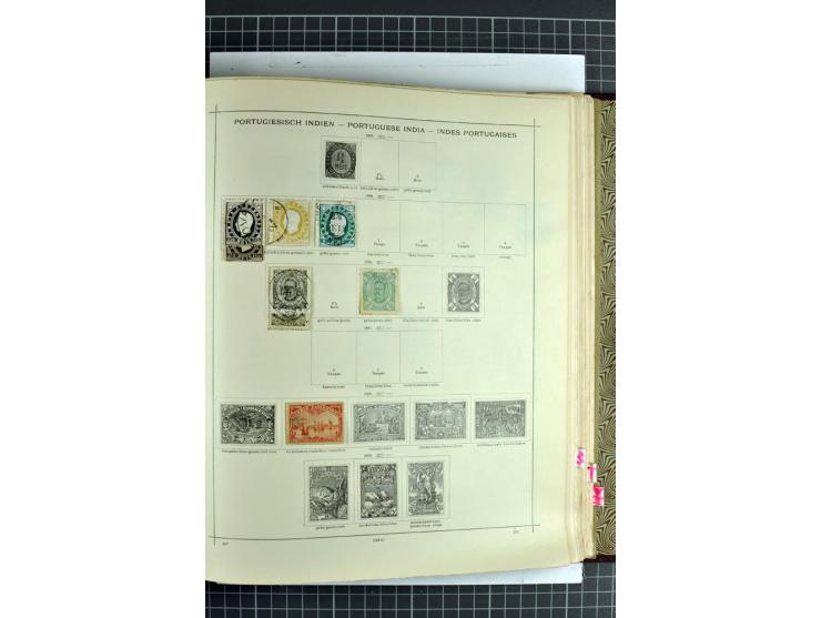 1854/1935 (ca.), ungebrauchte und gestempelte Sammlung (ohne Japan) mit besseren Ausgaben im alten Schaubek-Album, dazu Austr