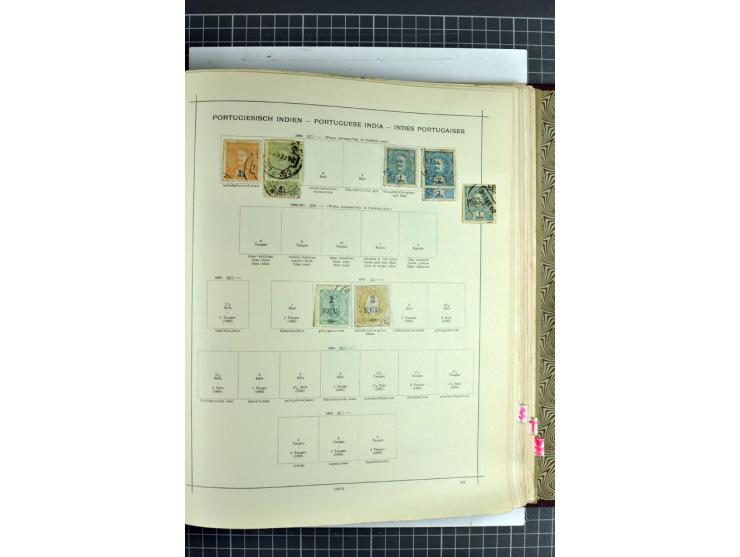 1854/1935 (ca.), ungebrauchte und gestempelte Sammlung (ohne Japan) mit besseren Ausgaben im alten Schaubek-Album, dazu Austr