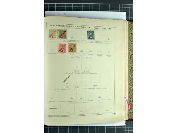 1854/1935 (ca.), ungebrauchte und gestempelte Sammlung (ohne Japan) mit besseren Ausgaben im alten Schaubek-Album, dazu Austr