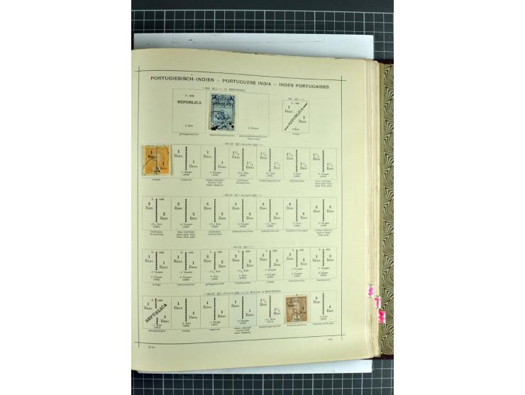 1854/1935 (ca.), ungebrauchte und gestempelte Sammlung (ohne Japan) mit besseren Ausgaben im alten Schaubek-Album, dazu Austr