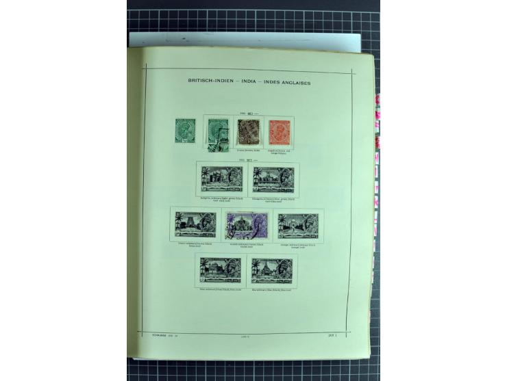 1854/1935 (ca.), ungebrauchte und gestempelte Sammlung (ohne Japan) mit besseren Ausgaben im alten Schaubek-Album, dazu Austr