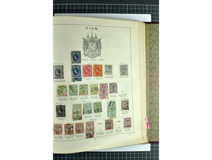 1854/1935 (ca.), ungebrauchte und gestempelte Sammlung (ohne Japan) mit besseren Ausgaben im alten Schaubek-Album, dazu Austr