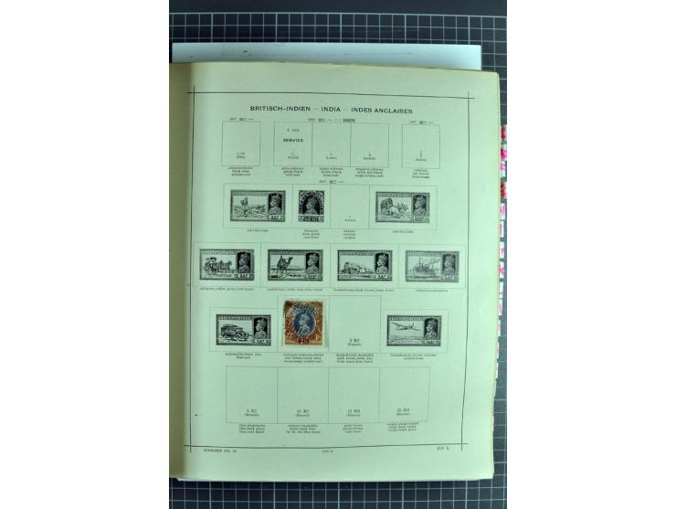 1854/1935 (ca.), ungebrauchte und gestempelte Sammlung (ohne Japan) mit besseren Ausgaben im alten Schaubek-Album, dazu Austr