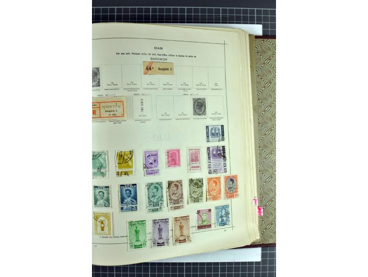 1854/1935 (ca.), ungebrauchte und gestempelte Sammlung (ohne Japan) mit besseren Ausgaben im alten Schaubek-Album, dazu Austr