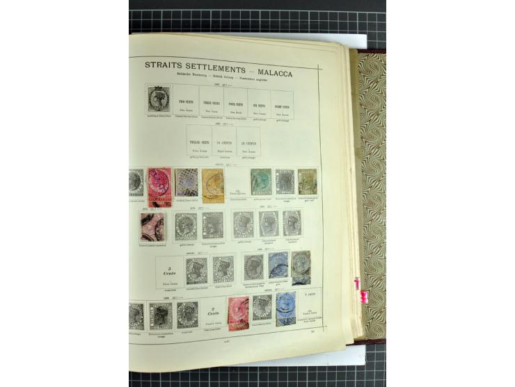 1854/1935 (ca.), ungebrauchte und gestempelte Sammlung (ohne Japan) mit besseren Ausgaben im alten Schaubek-Album, dazu Austr
