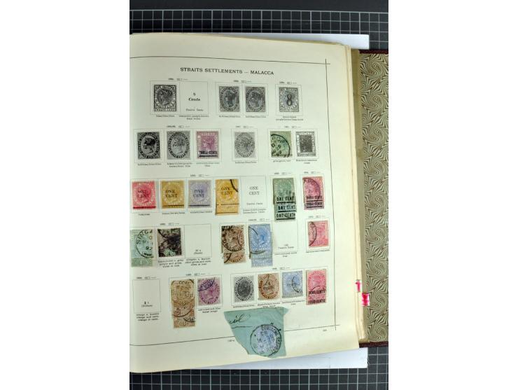 1854/1935 (ca.), ungebrauchte und gestempelte Sammlung (ohne Japan) mit besseren Ausgaben im alten Schaubek-Album, dazu Austr
