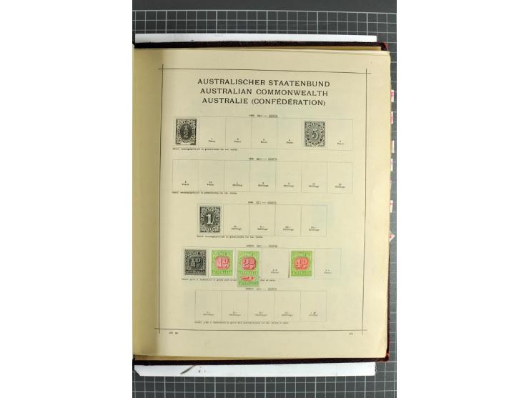 1854/1935 (ca.), ungebrauchte und gestempelte Sammlung (ohne Japan) mit besseren Ausgaben im alten Schaubek-Album, dazu Austr