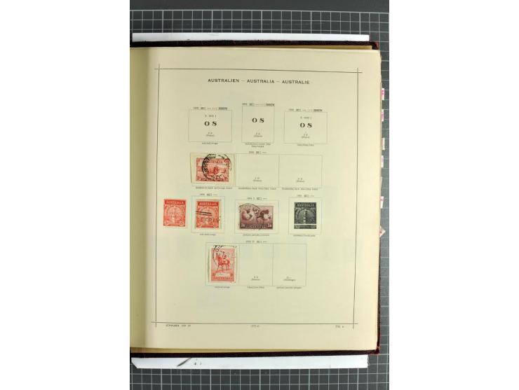 1854/1935 (ca.), ungebrauchte und gestempelte Sammlung (ohne Japan) mit besseren Ausgaben im alten Schaubek-Album, dazu Austr