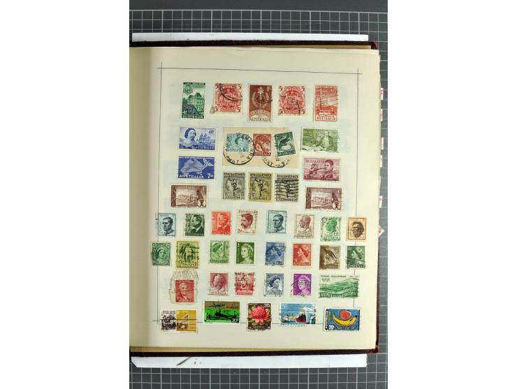 1854/1935 (ca.), ungebrauchte und gestempelte Sammlung (ohne Japan) mit besseren Ausgaben im alten Schaubek-Album, dazu Austr