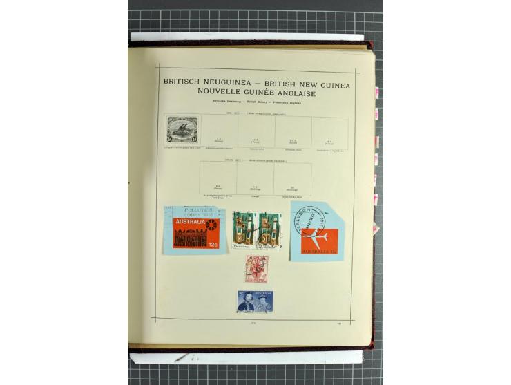 1854/1935 (ca.), ungebrauchte und gestempelte Sammlung (ohne Japan) mit besseren Ausgaben im alten Schaubek-Album, dazu Austr