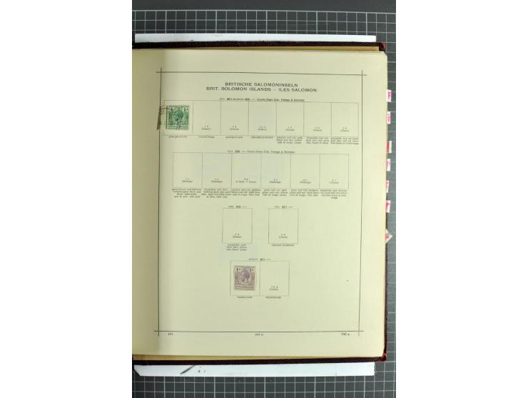 1854/1935 (ca.), ungebrauchte und gestempelte Sammlung (ohne Japan) mit besseren Ausgaben im alten Schaubek-Album, dazu Austr